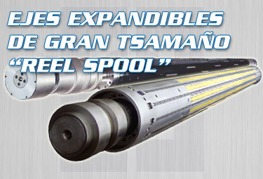 ejes expandibles de gran tamano reel spool